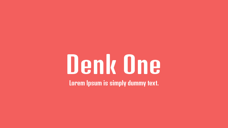 Denk One Font