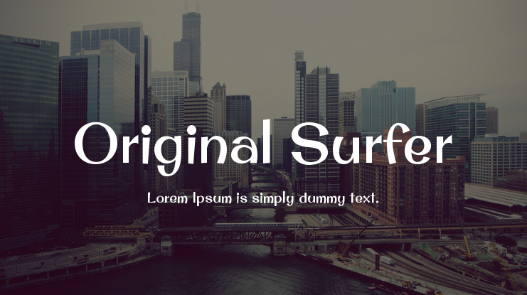 Original Surfer Font