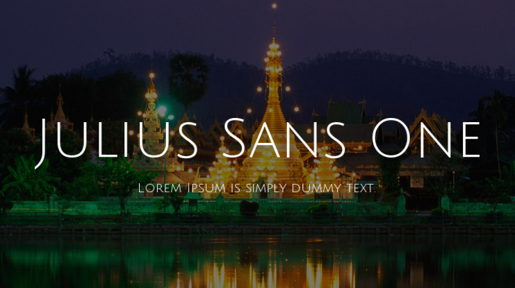 Julius Sans One Font