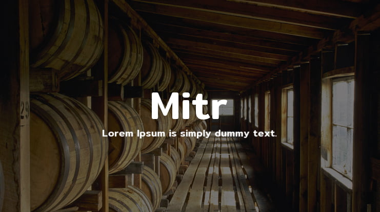 Mitr Font Family
