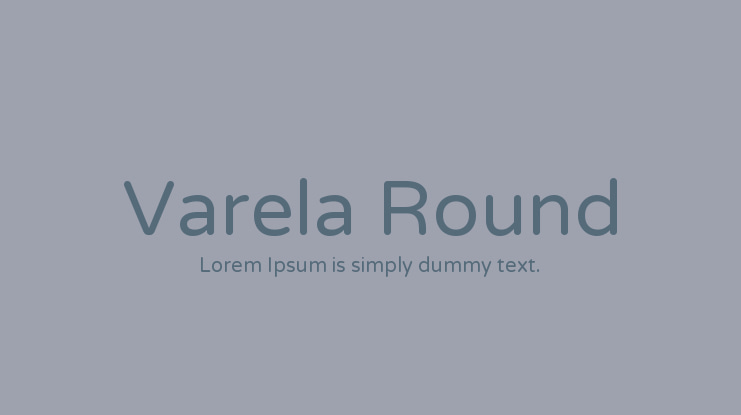Varela Round Font Family