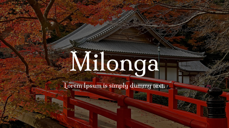 Milonga Font
