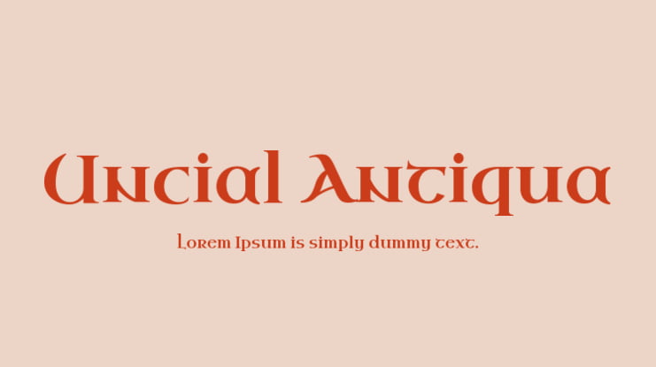 Uncial Antiqua Font