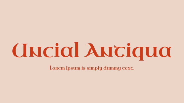 Uncial Antiqua Font
