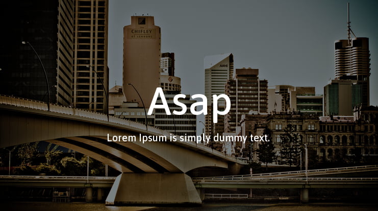 Asap Font Family