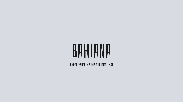 Bahiana Font