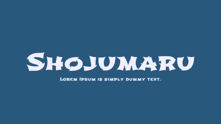 Shojumaru Font