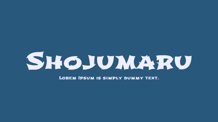 Shojumaru Font
