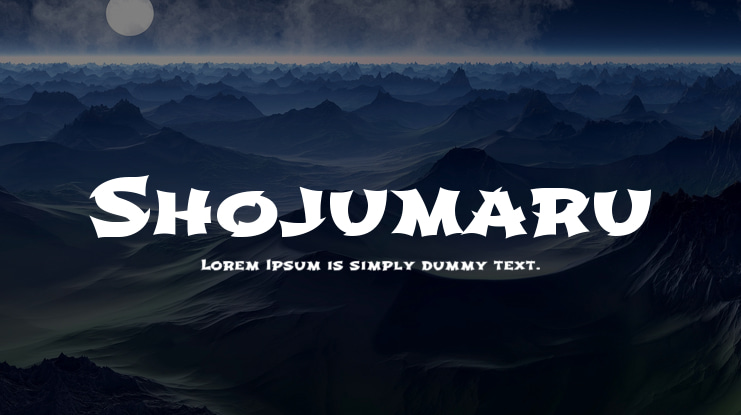 Shojumaru Font