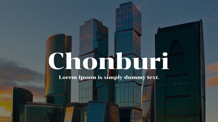 Chonburi Font