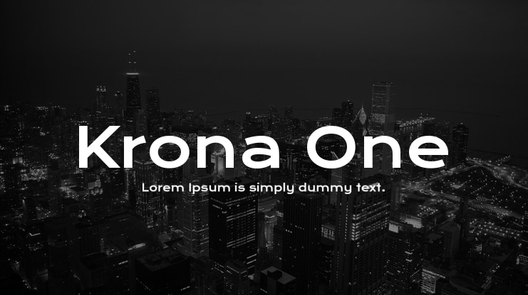 Krona One Font