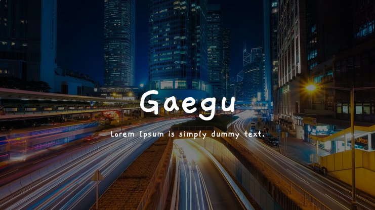 Gaegu Font Family