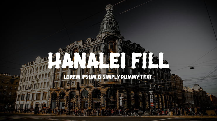 Hanalei Fill Font