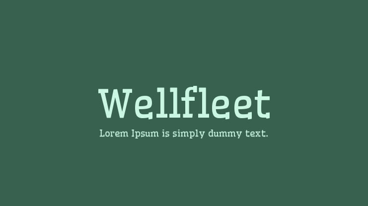 Wellfleet Font