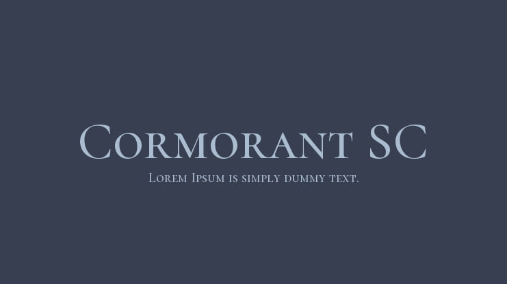 Cormorant SC Font Family
