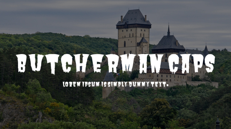 Butcherman Caps Font