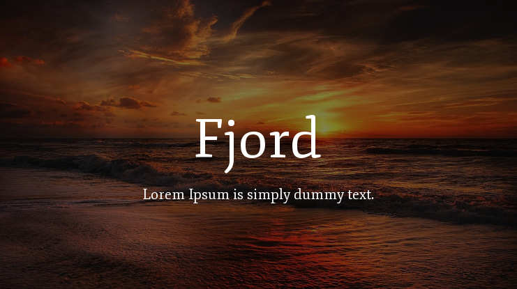 Fjord Font