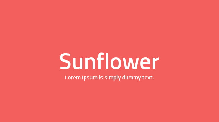 Sunflower Font Family