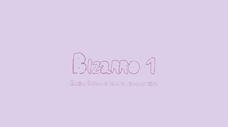 Bizarro 1 Font