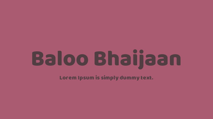 Baloo Bhaijaan Font