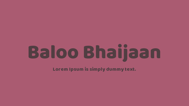 Baloo Bhaijaan Font