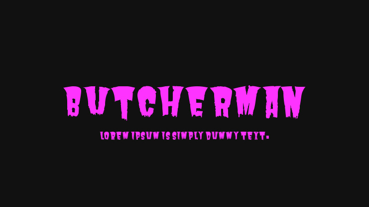 Butcherman Font