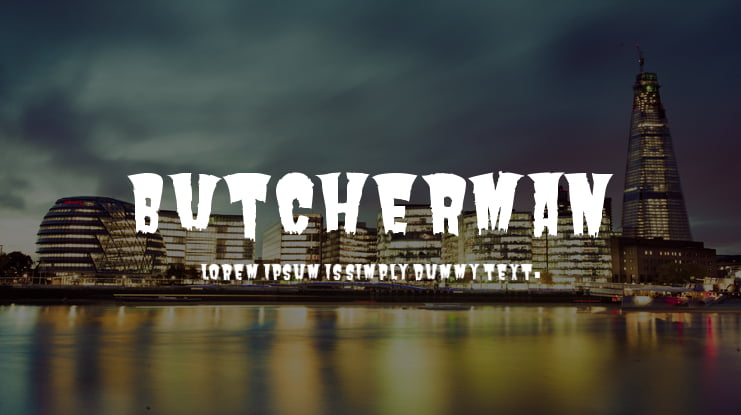Butcherman Font
