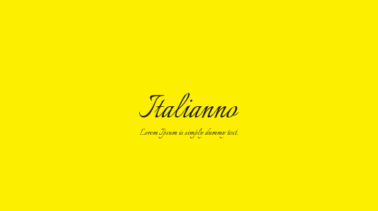 Italianno Font Family