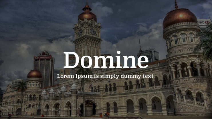 Domine Font Family