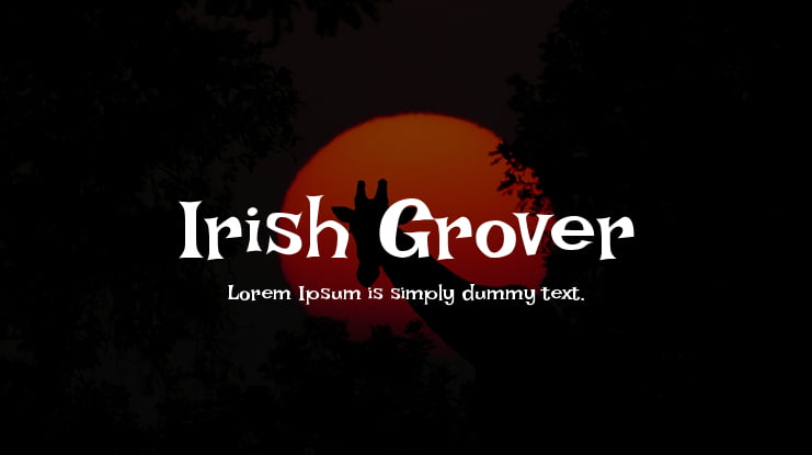 Irish Grover Font