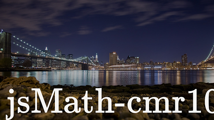 jsMath-cmr10 Font