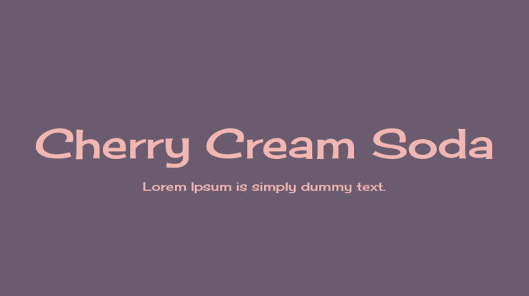 Cherry Cream Soda Font
