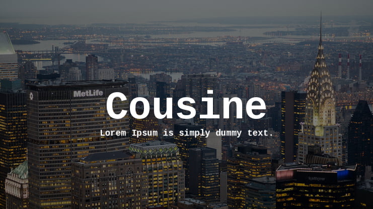 Cousine Font Family