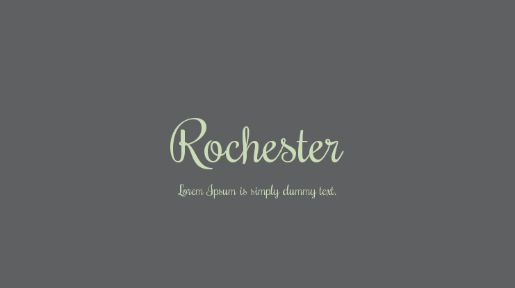 Rochester Font