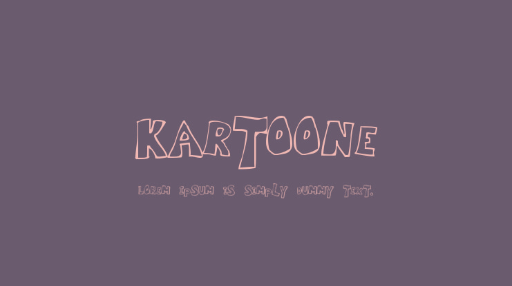 Kartoone Font Family
