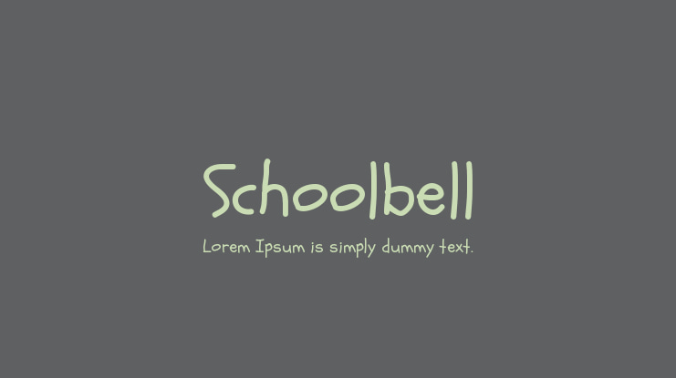 Schoolbell Font