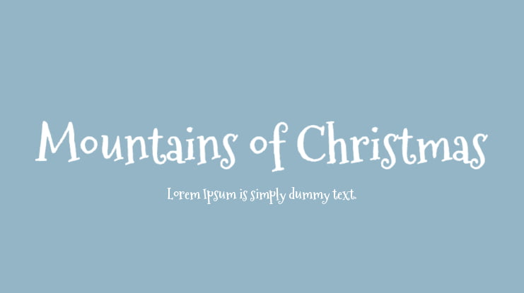 Mountains of Christmas Font Family