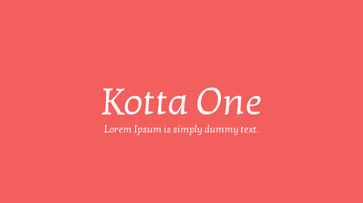 Kotta One Font