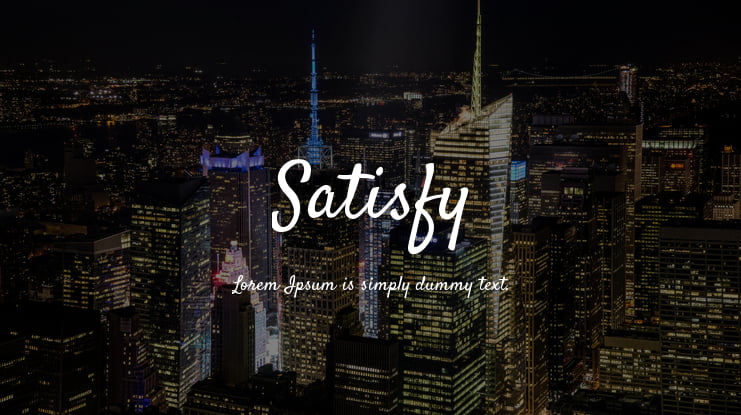 Satisfy Font