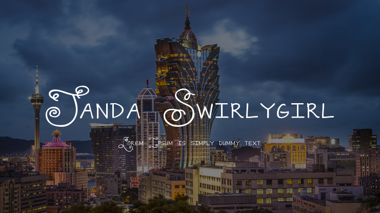 Janda Swirlygirl Font