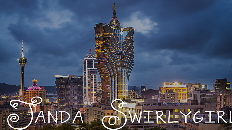 Janda Swirlygirl Font