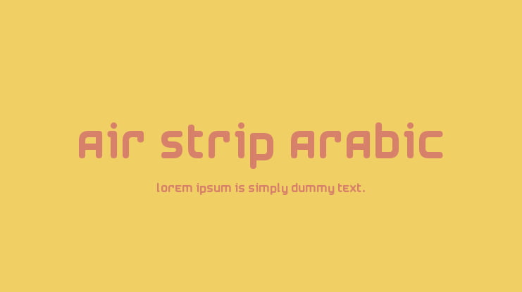Air Strip Arabic Font
