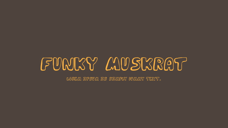 Funky Muskrat Font