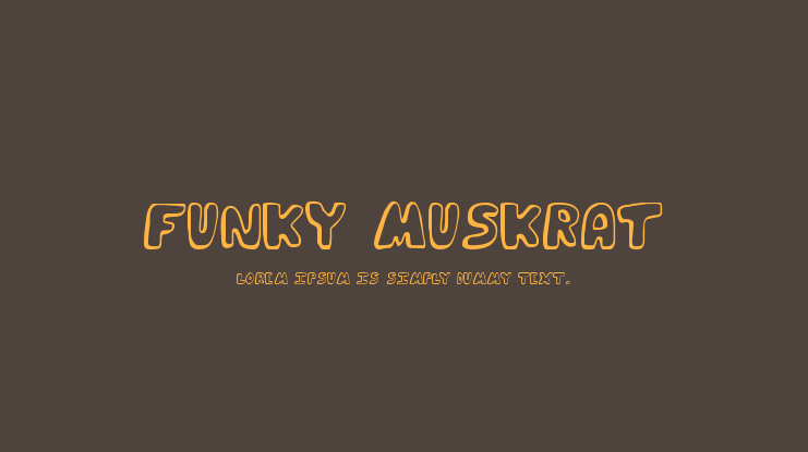 Funky Muskrat Font