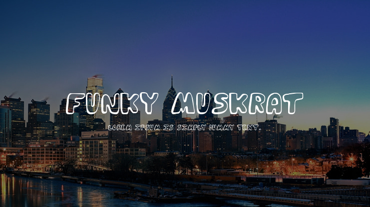 Funky Muskrat Font