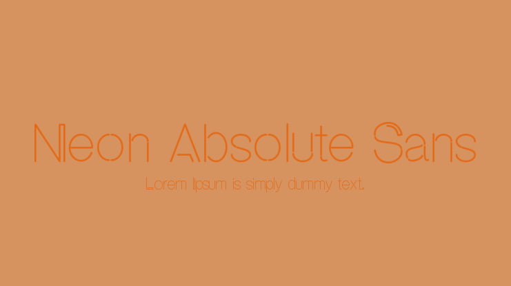 Neon Absolute Sans Font
