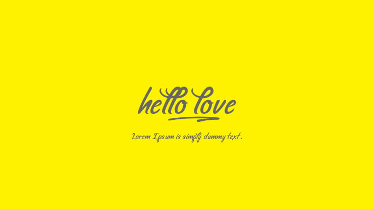 hello_love Font