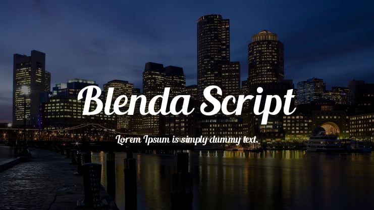 Blenda Script Font
