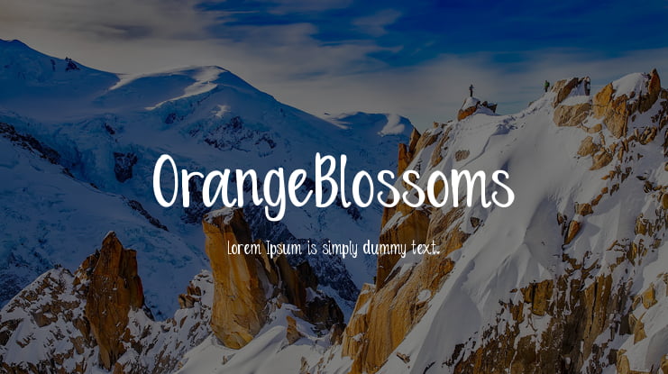OrangeBlossoms Font