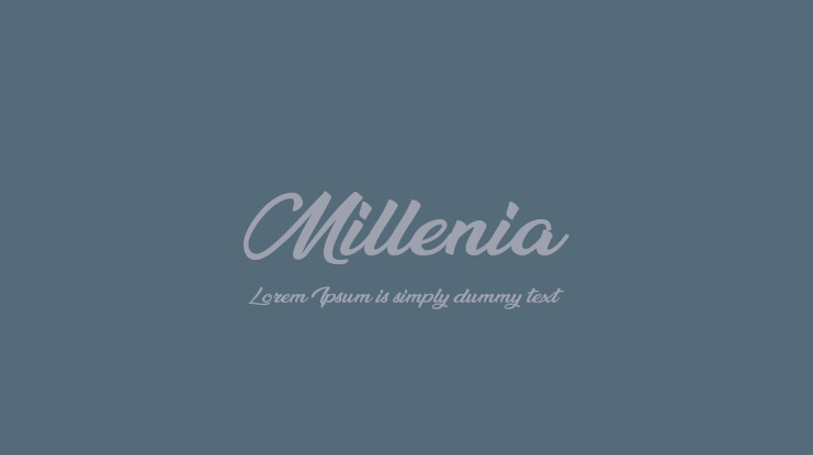 Millenia Font